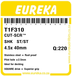 T1F310 - Cut Screw ST/ST -T1F310_Label_T